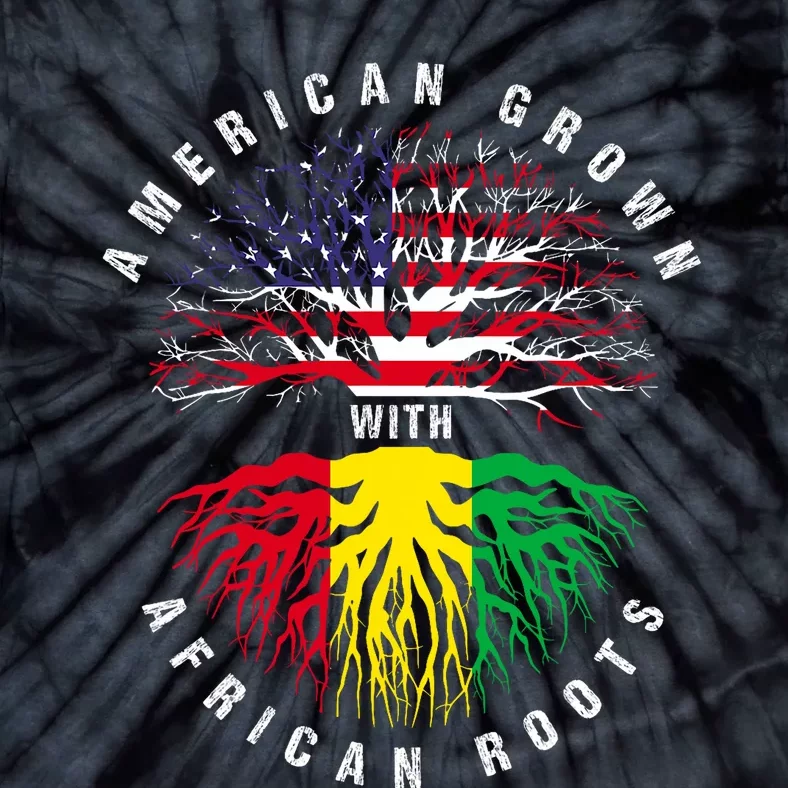 Juneteenth American Grown With African Roots Tie-Dye T-Shirt