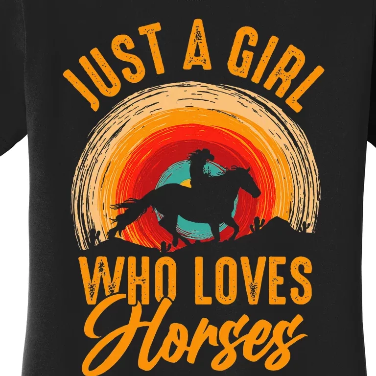 Just A Girl Who Loves Horses Women's T-Shirt