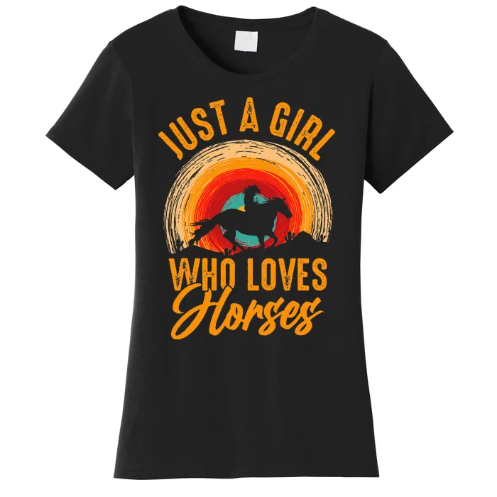 Just A Girl Who Loves Horses Women's T-Shirt