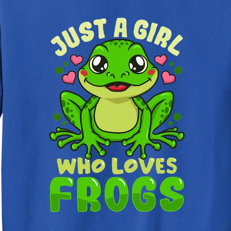 Just A Girl Who Loves Frogs Lover Gift Sweatshirt