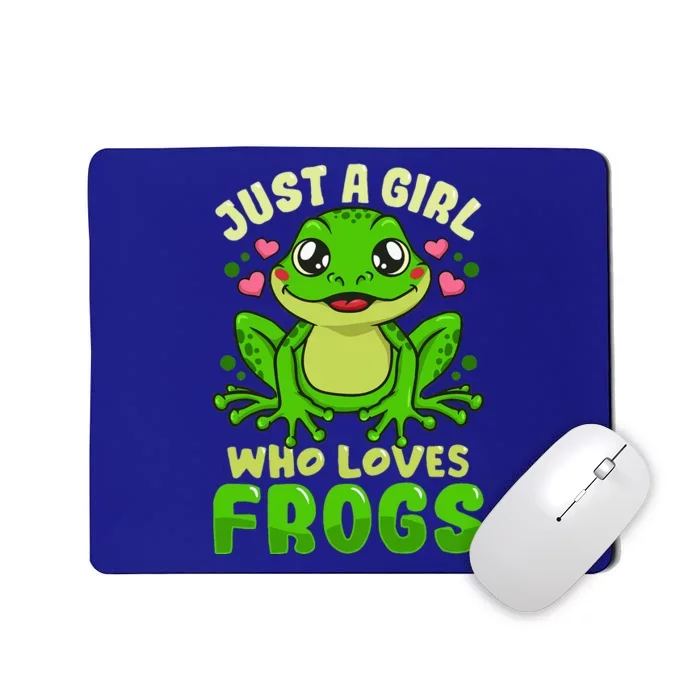 Just A Girl Who Loves Frogs Lover Gift Mousepad