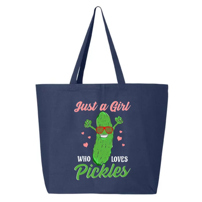 Just A Girl Who Loves Pickles Cute Pickle Food Party Cool Gift 25L Jumbo Tote