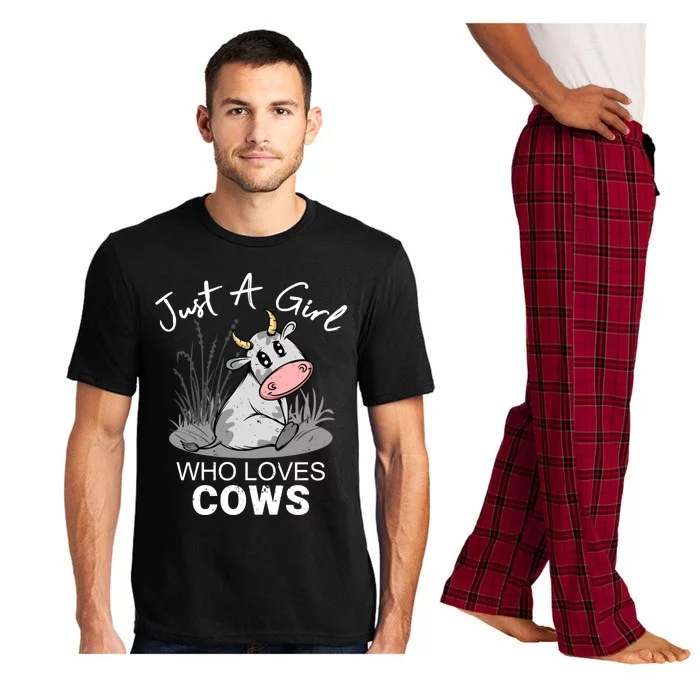 Just A Girl Who Loves Cows Cute Gift Pajama Set