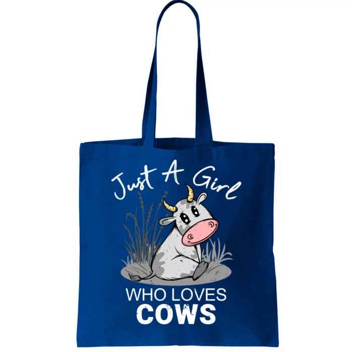 Just A Girl Who Loves Cows Cute Gift Tote Bag