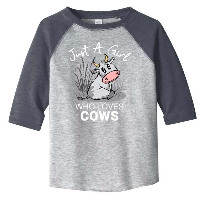 Just A Girl Who Loves Cows Cute Gift Toddler Fine Jersey T-Shirt