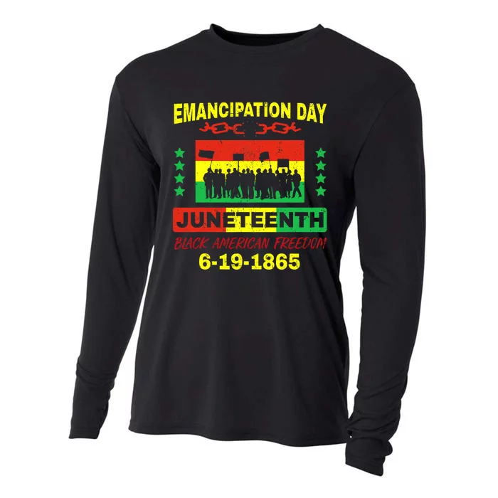 Juneteenth American Grown With African Roots Cooling Performance Long Sleeve Crew