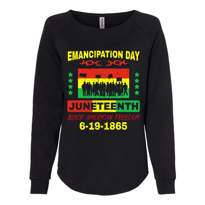 Juneteenth American Grown With African Roots Womens California Wash Sweatshirt