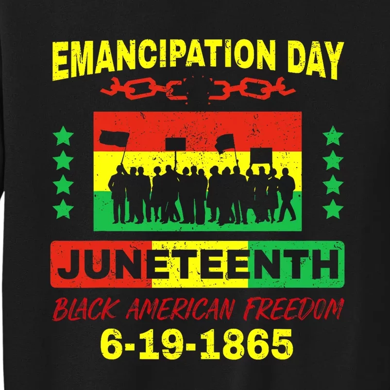 Juneteenth American Grown With African Roots Tall Sweatshirt