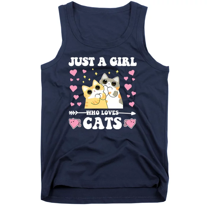 Just A Girl Who Loves Cats Tank Top