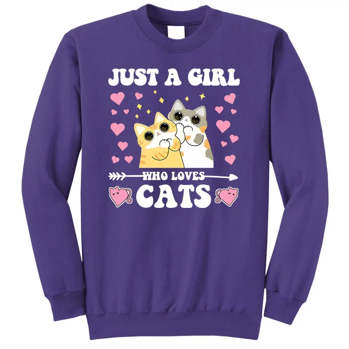 Just A Girl Who Loves Cats Sweatshirt