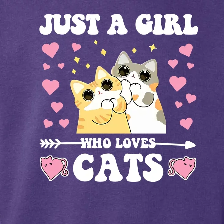 Just A Girl Who Loves Cats Toddler Hoodie