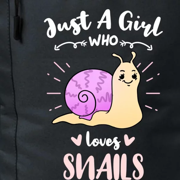 Just A Girl Who Loves Snails For Snail Lover Gift Daily Commute Backpack