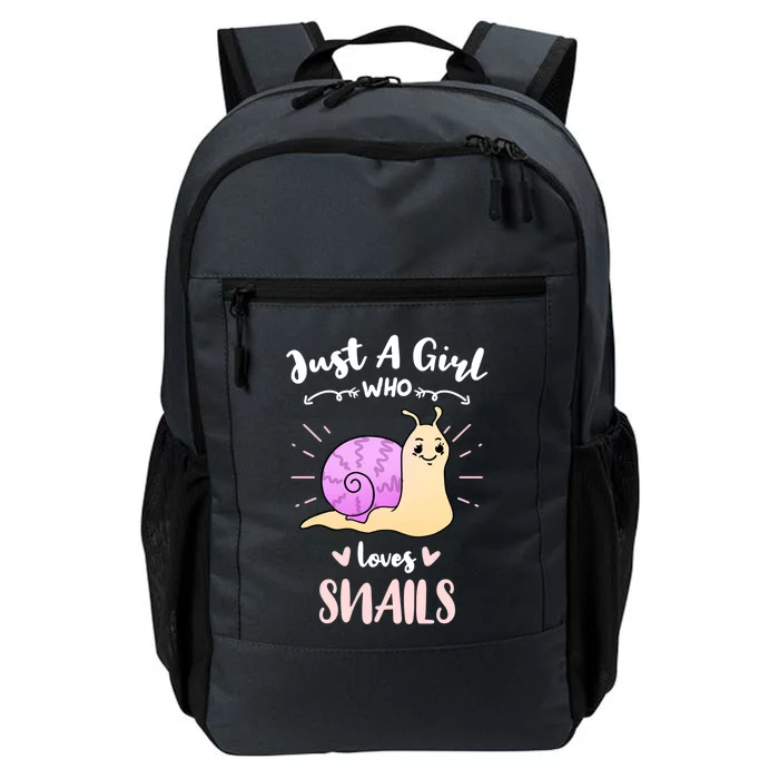 Just A Girl Who Loves Snails For Snail Lover Gift Daily Commute Backpack