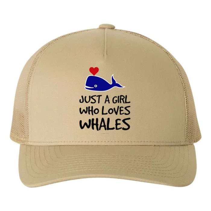 Just A Girl Who Loves Whales . Funny Whale Lover Gift Yupoong Adult 5-Panel Trucker Hat