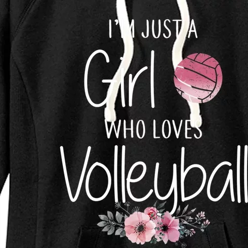 Just A Girl Who Loves Volleyball Gifts For Teen Girls, Women TShirt Women's Fleece Hoodie