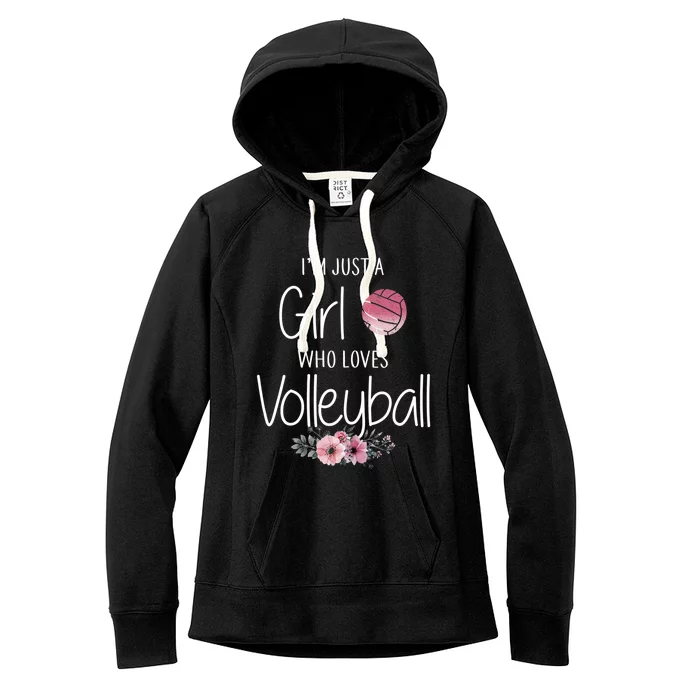 Just A Girl Who Loves Volleyball Gifts For Teen Girls, Women TShirt Women's Fleece Hoodie