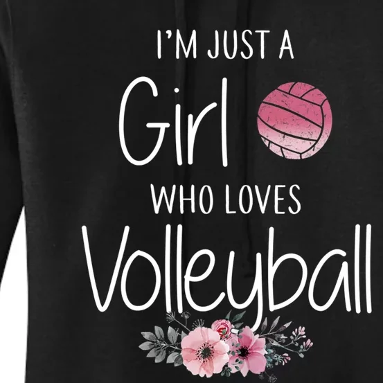 Just A Girl Who Loves Volleyball Gifts For Teen Girls, Women TShirt Women's Pullover Hoodie