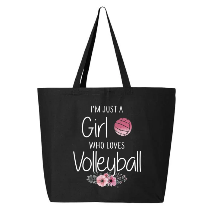 Just A Girl Who Loves Volleyball Gifts For Teen Girls, Women TShirt 25L Jumbo Tote