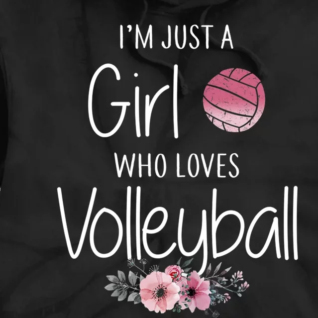 Just A Girl Who Loves Volleyball Gifts For Teen Girls, Women TShirt Tie Dye Hoodie