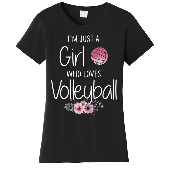 Just A Girl Who Loves Volleyball Gifts For Teen Girls, Women TShirt Women's T-Shirt