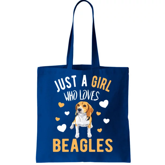 Just A Girl Who Loves Beagles Dog Beagle Lover Gift Funny Gift Tote Bag