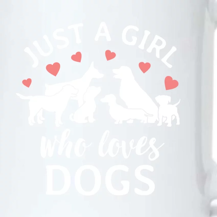 Just A Girl Who Loves Dogs Cute Dog Mom Gift Black Color Changing Mug