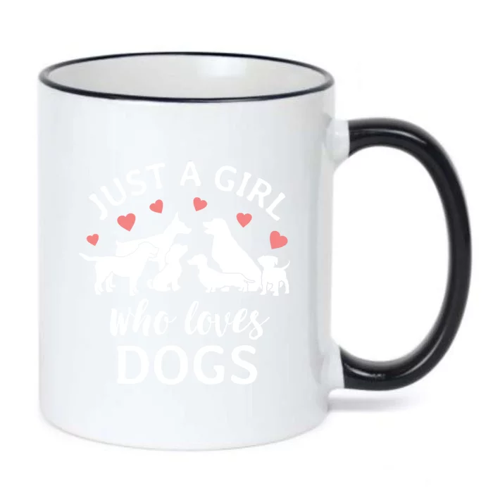 Just A Girl Who Loves Dogs Cute Dog Mom Gift Black Color Changing Mug