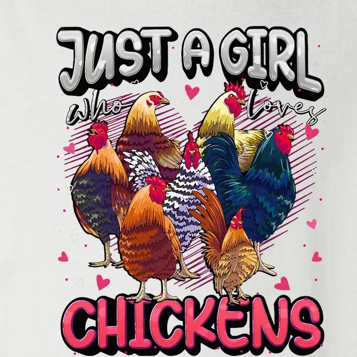 Just A Girl Who Loves Chickens Cute Chicken Lover Farmers Toddler Long Sleeve Shirt