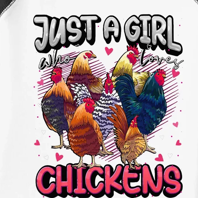 Just A Girl Who Loves Chickens Cute Chicken Lover Farmers Infant Baby Jersey Bodysuit