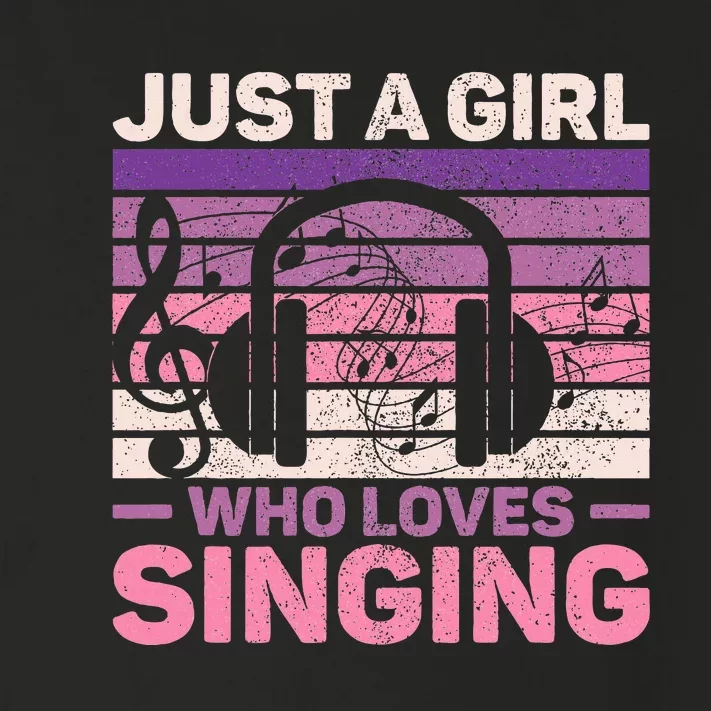 Just A Girl Who Loves Singing Women Music Lovers Teen Singer Toddler Long Sleeve Shirt