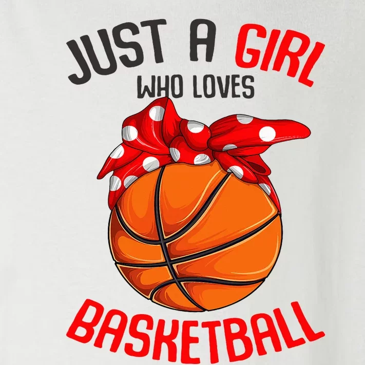 Just a Girl who Loves Basketball Toddler Long Sleeve Shirt