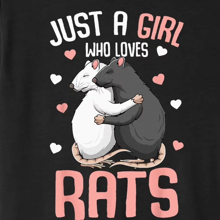 Just A Girl Who Loves Rats Kids Women Rat Lover ChromaSoft Performance T-Shirt