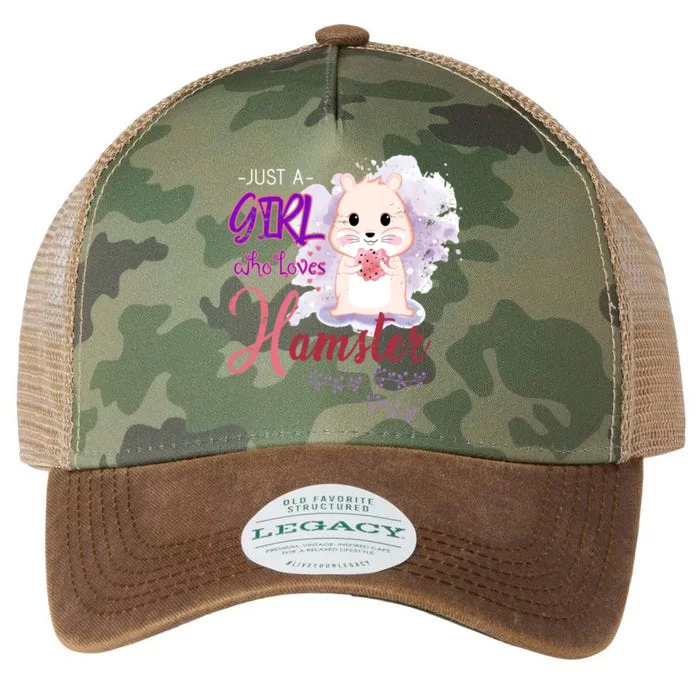 Just A Girl Who Loves Hamster Gift Legacy Tie Dye Trucker Hat