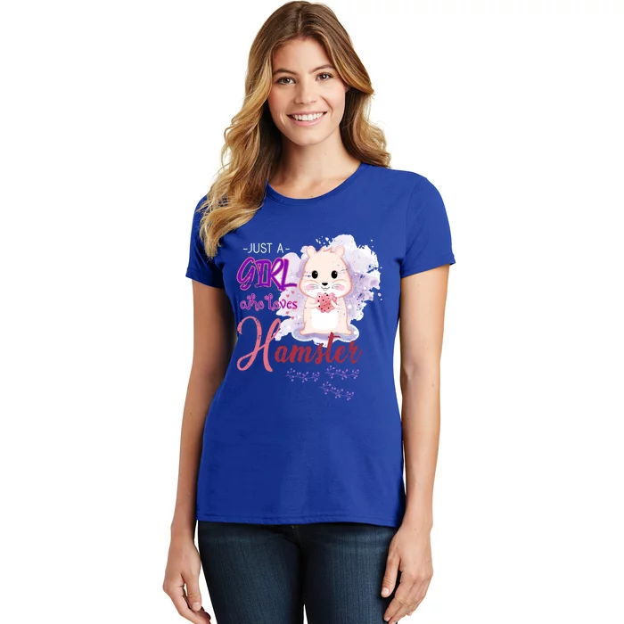 Just A Girl Who Loves Hamster Gift Women's T-Shirt