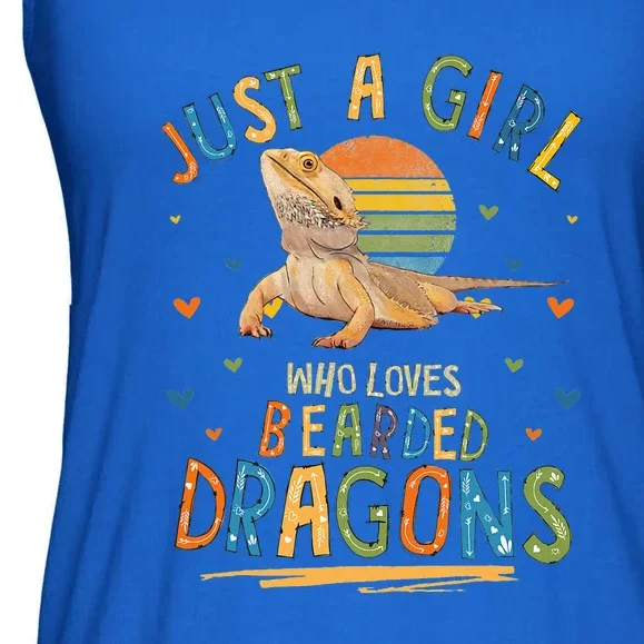 Just A Girl Who Loves Bearded Dragons Ladies Essential Flowy Tank