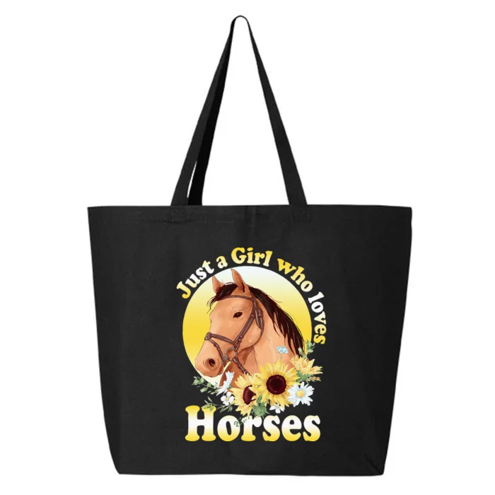 Just A Girl Who Loves Horses Riding 25L Jumbo Tote