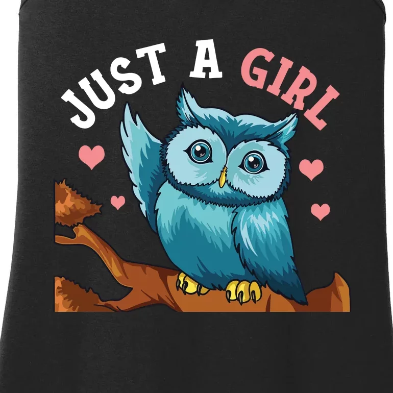 Just A Girl Who Loves Owls Gifts Owl For Girl Ladies Essential Tank