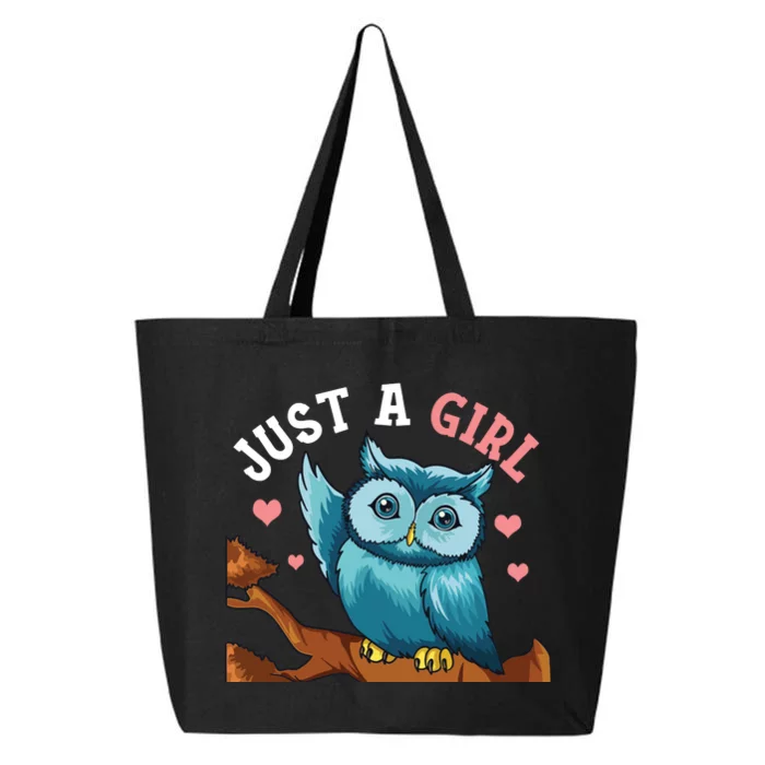 Just A Girl Who Loves Owls Gifts Owl For Girl 25L Jumbo Tote