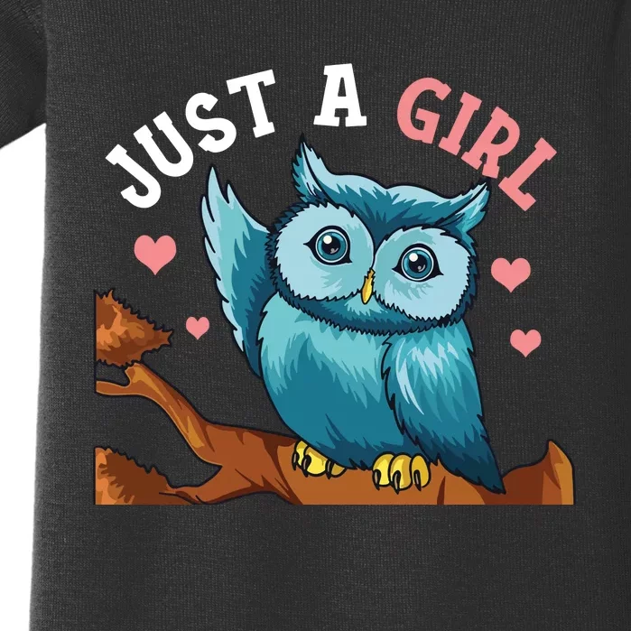 Just A Girl Who Loves Owls Gifts Owl For Girl Baby Bodysuit