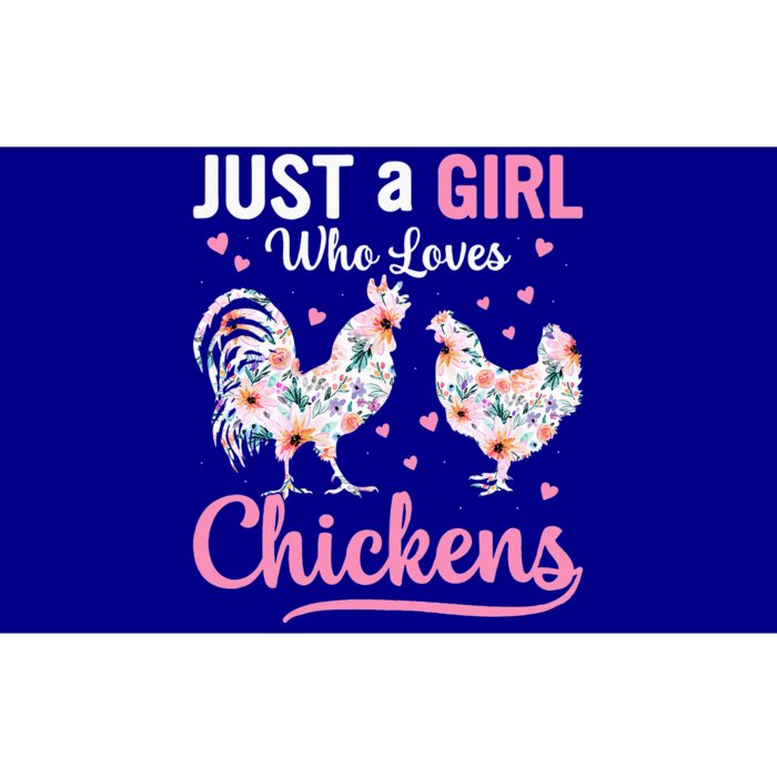 Just A Girl Who Loves Chickens Cute Chicken Bumper Sticker