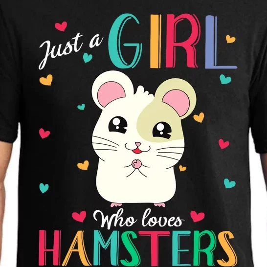 Just A Girl Who Loves Hamsters Hamster Gift Pajama Set