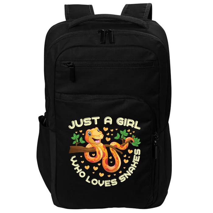 Just A Girl Who Loves Snakes Funny Snake Lover Gifts Impact Tech Backpack