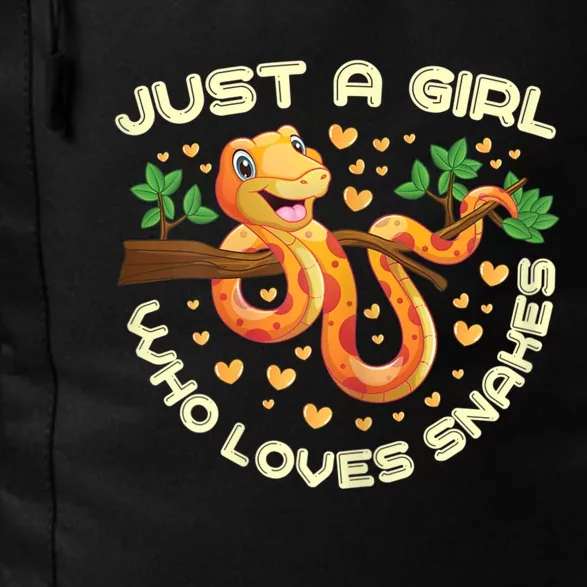 Just A Girl Who Loves Snakes Funny Snake Lover Gifts Daily Commute Backpack