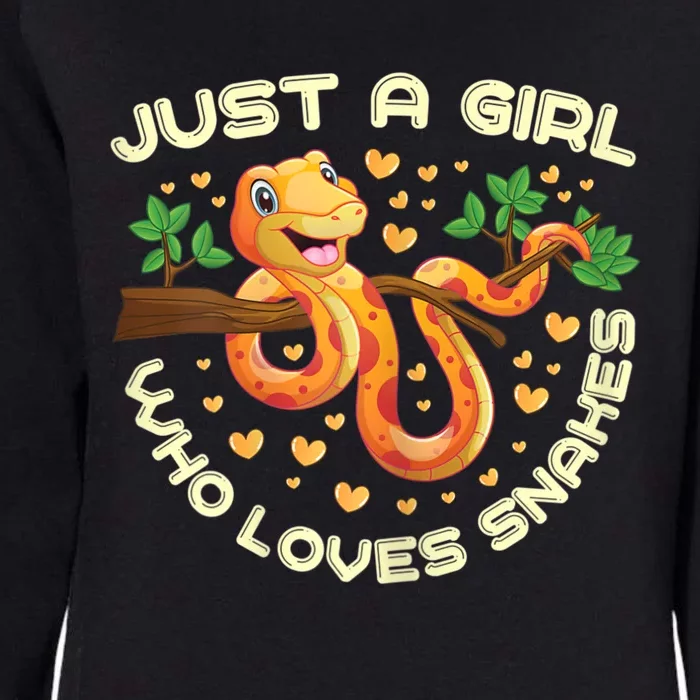 Just A Girl Who Loves Snakes Funny Snake Lover Gifts Womens California Wash Sweatshirt