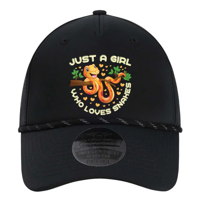 Just A Girl Who Loves Snakes Funny Snake Lover Gifts Performance The Dyno Cap