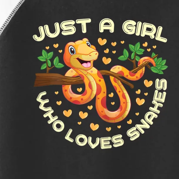 Just A Girl Who Loves Snakes Funny Snake Lover Gifts Toddler Fine Jersey T-Shirt