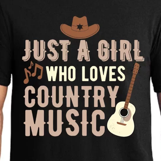 Just A Girl Who Loves Country Music Pajama Set