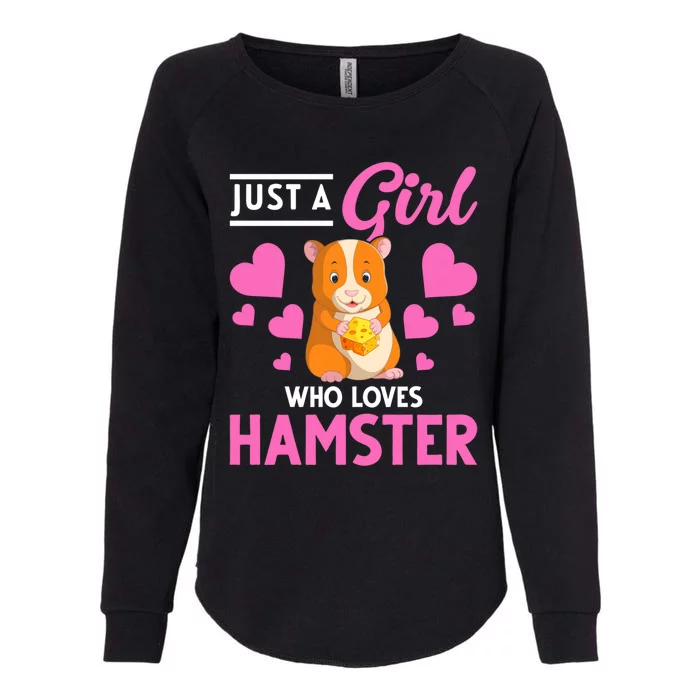 Just A Girl Who Loves Hamsters Hamster Gift Womens California Wash Sweatshirt