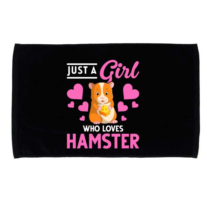 Just A Girl Who Loves Hamsters Hamster Gift Microfiber Hand Towel