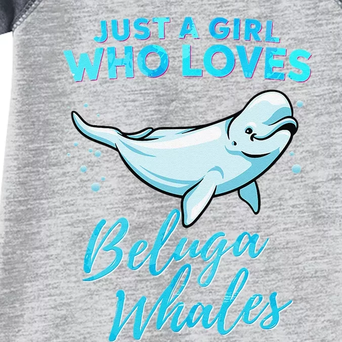 Just A Girl Who Loves Beluga Whales Cute Whale Infant Baby Jersey Bodysuit